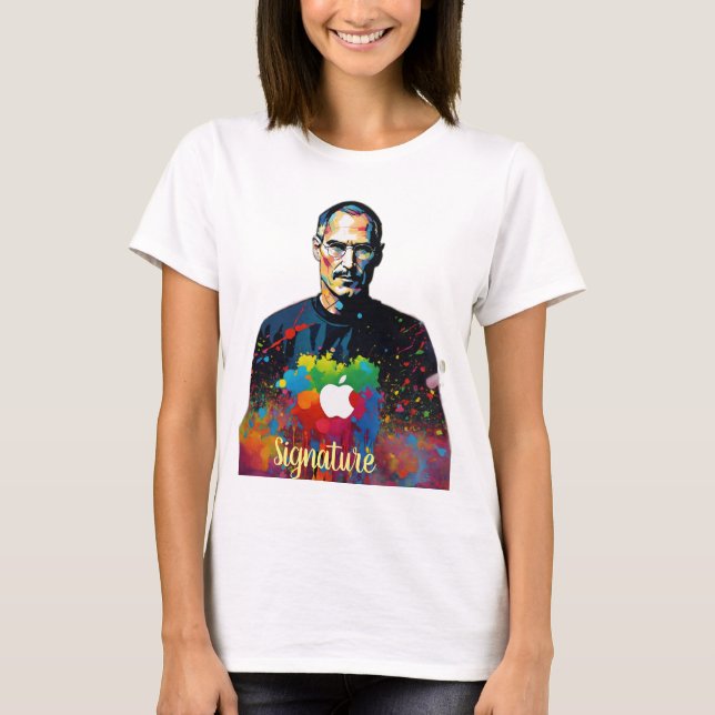 Colour Burst Apple Logo Tee (Front)