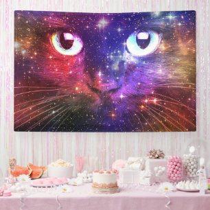 Colour Burst Galaxy Cat Banner