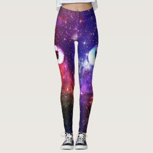 Colour Burst Galaxy Cat Leggings