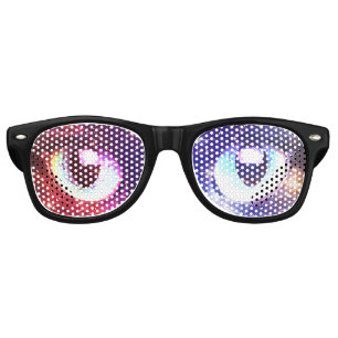 Colour Burst Galaxy Cat Retro Sunglasses