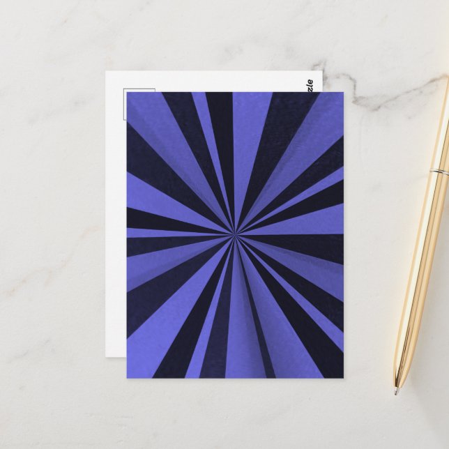 Colour Burst - Indigo Postcard (Front/Back In Situ)