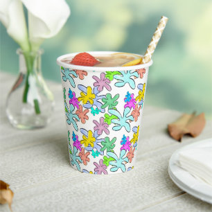 Colour Burst Paper Cups