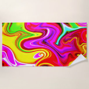 Colour Burst Pattern Beach Towel