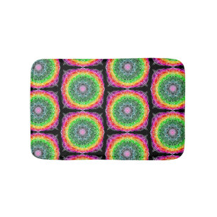 Colour Burst Rainbow Prism Mandala Bath Mat