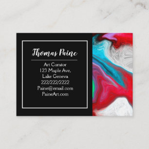 Colour Burst Swirl Business Card