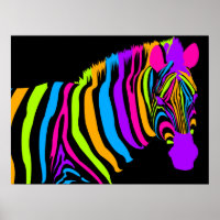 Colour Burst Zebra