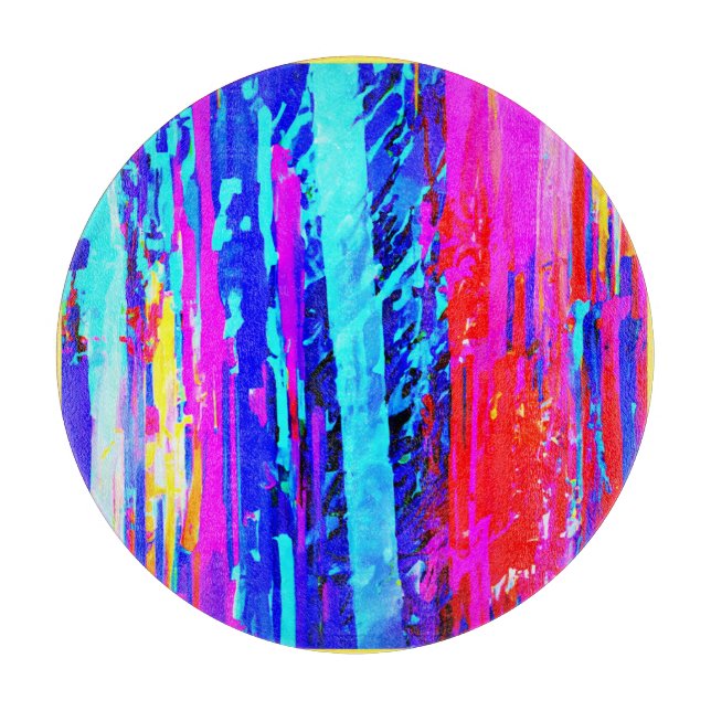 Colour Bursting Pattern Cutting Board (Front)