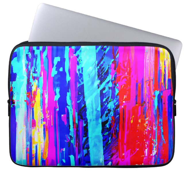 Colour Bursting Pattern Laptop Sleeve (Front)