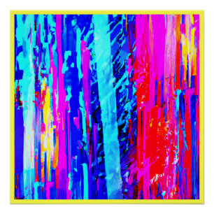 Colour Bursting Pattern Poster