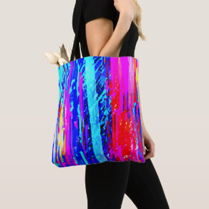 Colour Bursting Pattern Tote Bag