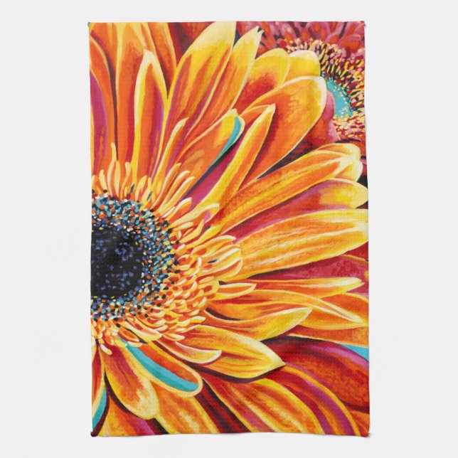 Colour Bursts II Tea Towel (Vertical)