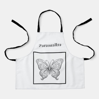 Colour Butterfly Personalised  Apron