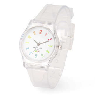 Colour by Number Gradient Clear Watch