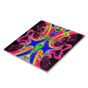 Colour Cacophony  Fractal Tile