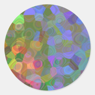 Colour Celebration Classic Round Sticker
