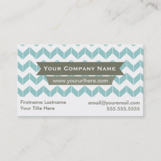 Colour Changeable Modern Chevron Business Cards