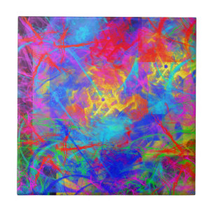 Colour Chaos Ceramic Tile