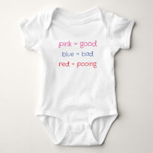 Colour chart for babies baby bodysuit