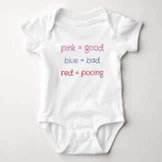 Colour chart for babies baby bodysuit