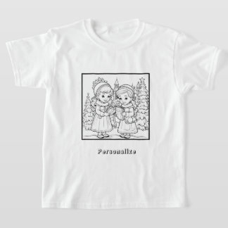 Colour Christmas Singers Personalised  T-Shirt