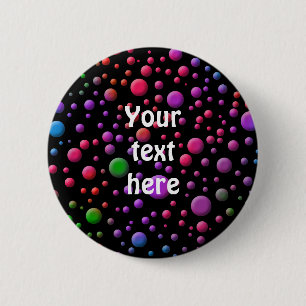 Colour Circles 6 Cm Round Badge