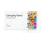 Colour Circles Business Card white