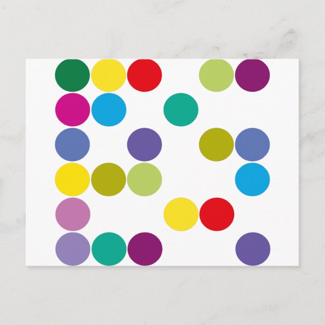 Colour Circles Products & Designs! Postcard (Front)