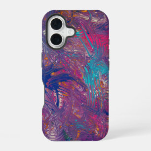 Colour Claws Vortex Design iPhone 16 Case