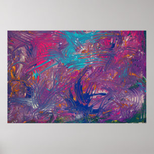 Colour Claws Vortex Design Poster