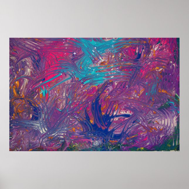 Colour Claws Vortex Design Poster (Front)