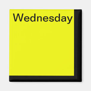 Colour Code Day of Week Magnet Calendar Visual Too