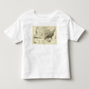 colour coded population by counties toddler T-Shirt
