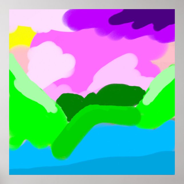 Colour Coded Scenery Poster (Front)