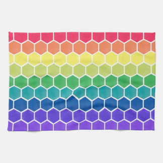 colour collector hexagons kitchen towel