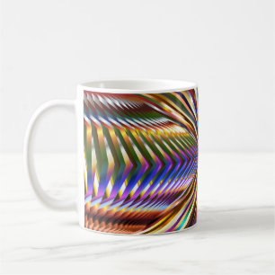 Colour Colour Illusion Rainbow Blue Green Gold Coffee Mug