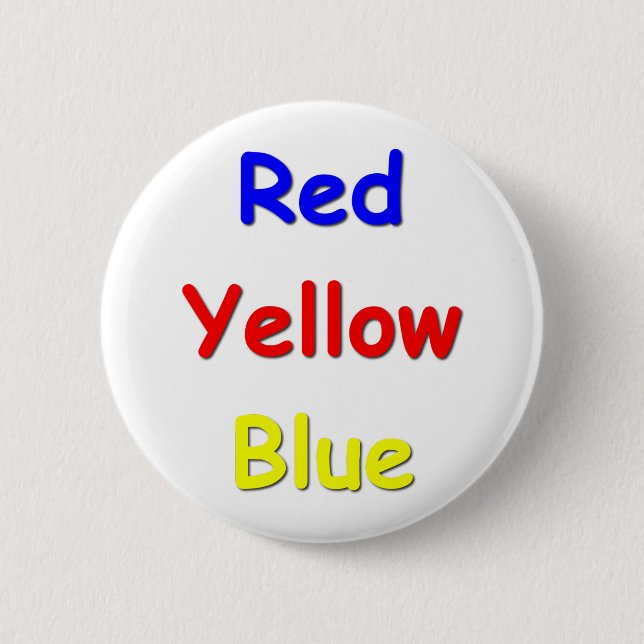 Colour Confusion 6 Cm Round Badge (Front)