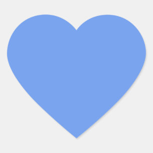 colour cornflower blue heart sticker