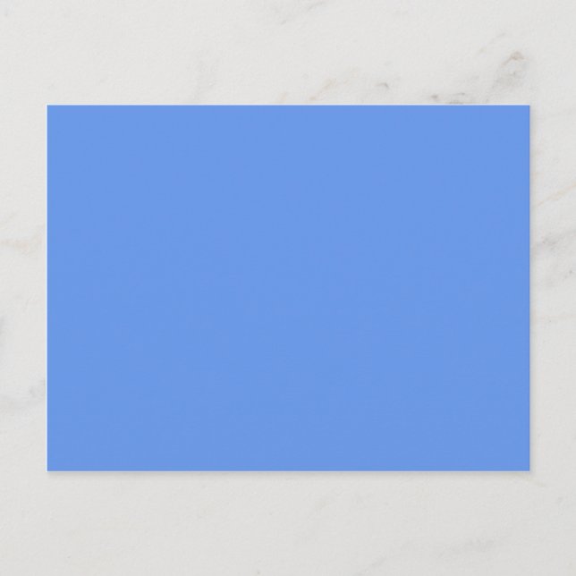 colour cornflower blue postcard (Front)