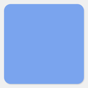colour cornflower blue square sticker
