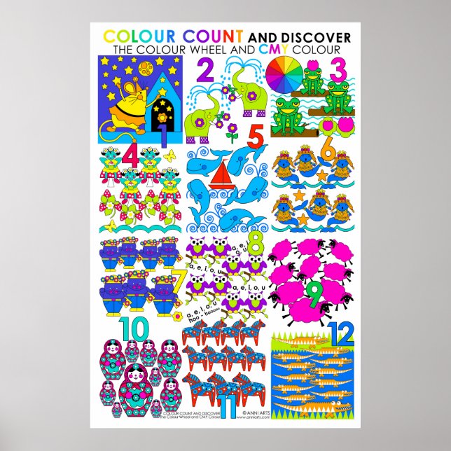 Colour Count and Discover CMY Large Poster (Front)