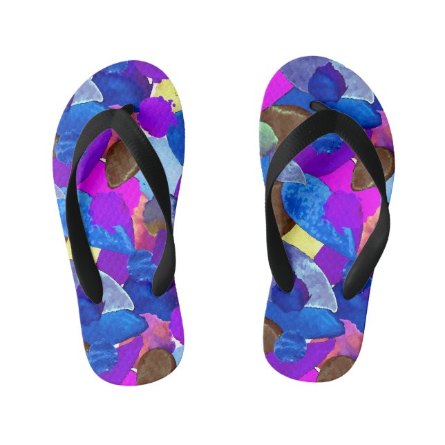Colour crash 4 kid's thongs (Footbed)