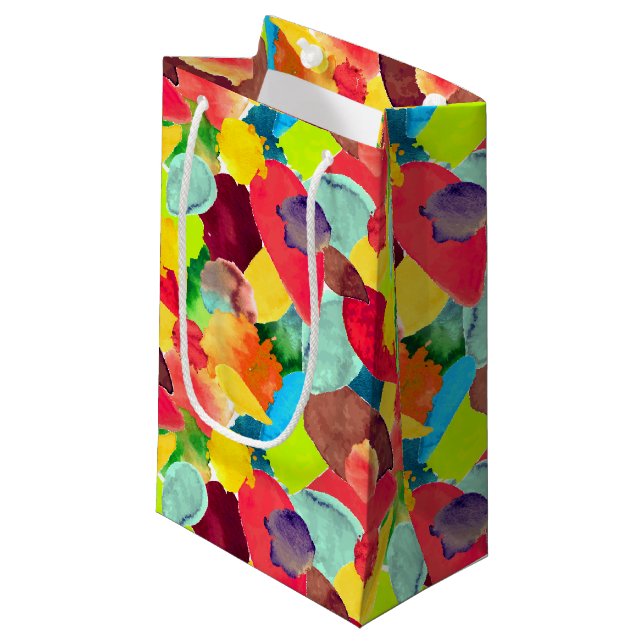 Colour crash 5 small gift bag (Front Angled)