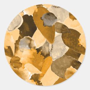 Colour crash 8 classic round sticker