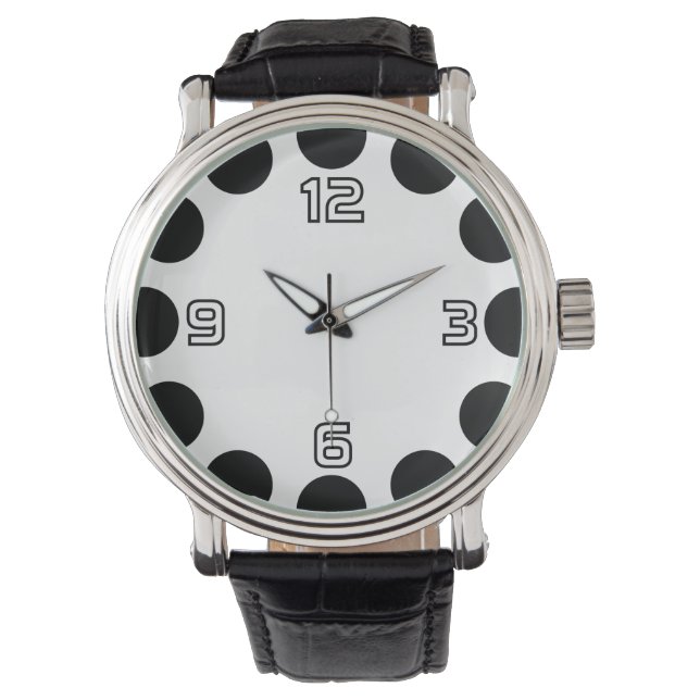 Colour Crescent - Black and White v2 Watch (Front)