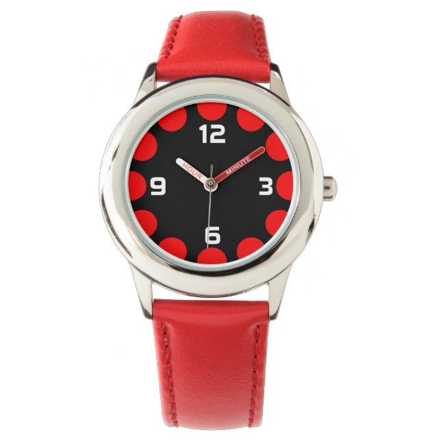Colour Crescent - Red on Black Watch (Front)