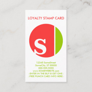 colour crush loyalty punch card