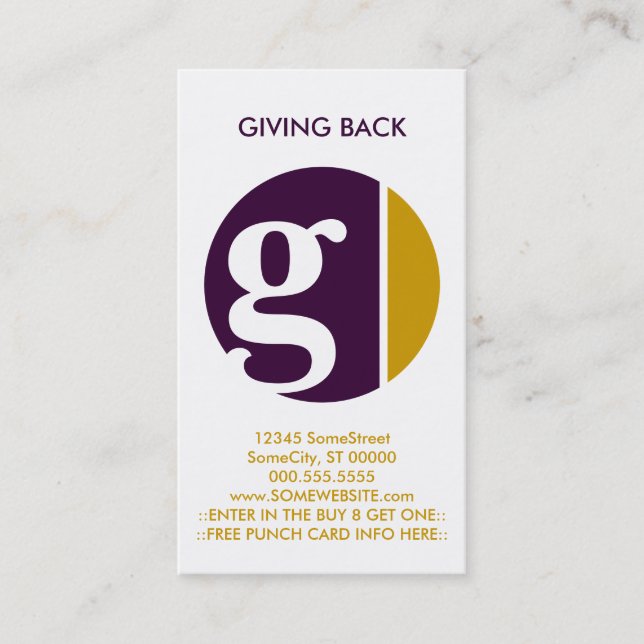 colour crush loyalty stamp card (Front)