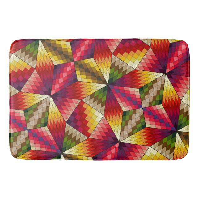 Colour Cubed Bath Mat (Front)