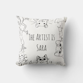 Colour & Cuddle Animal Pillow