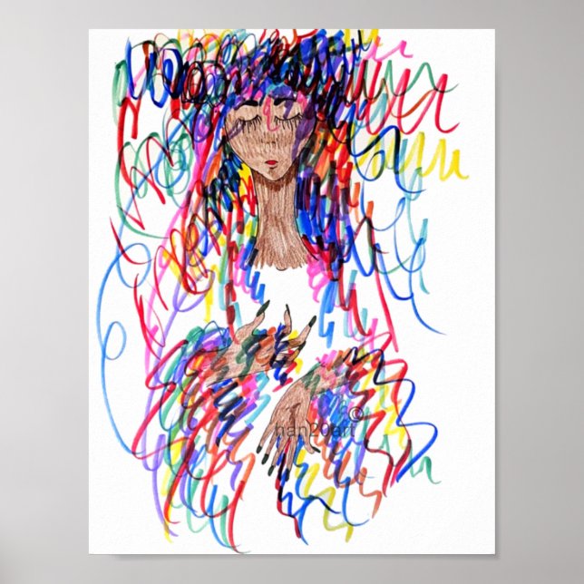 Colour Curls Poster (Front)